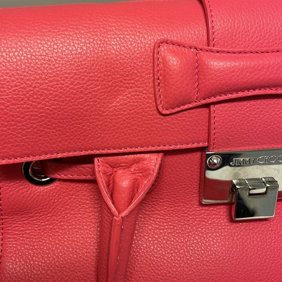 HOLD—-JIMMY CHOO Handbag in hot pink NWT - Picture 8 of 11